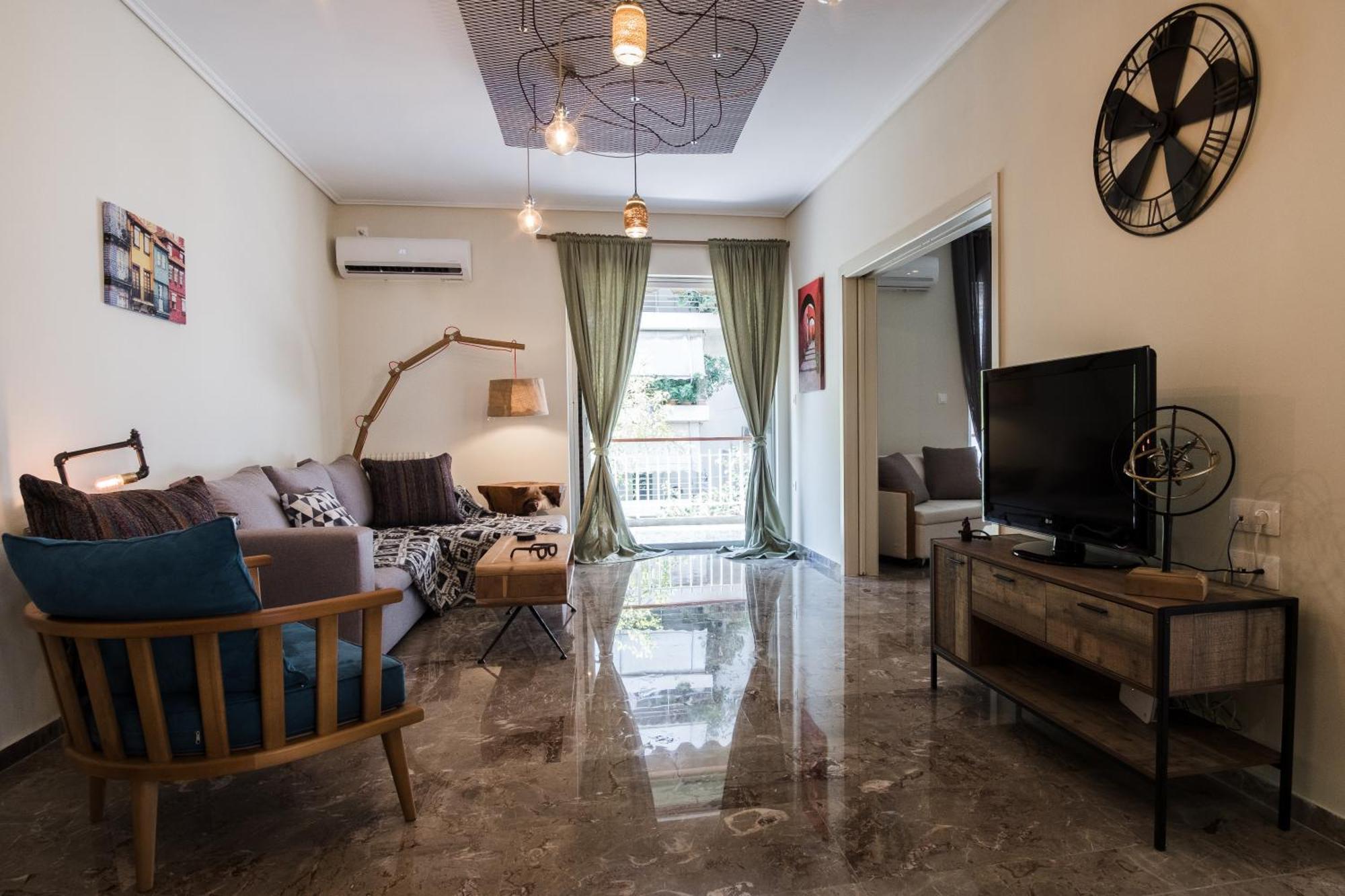 Comfy Apartment Of 104 M² Near Metro! Athen Eksteriør bilde